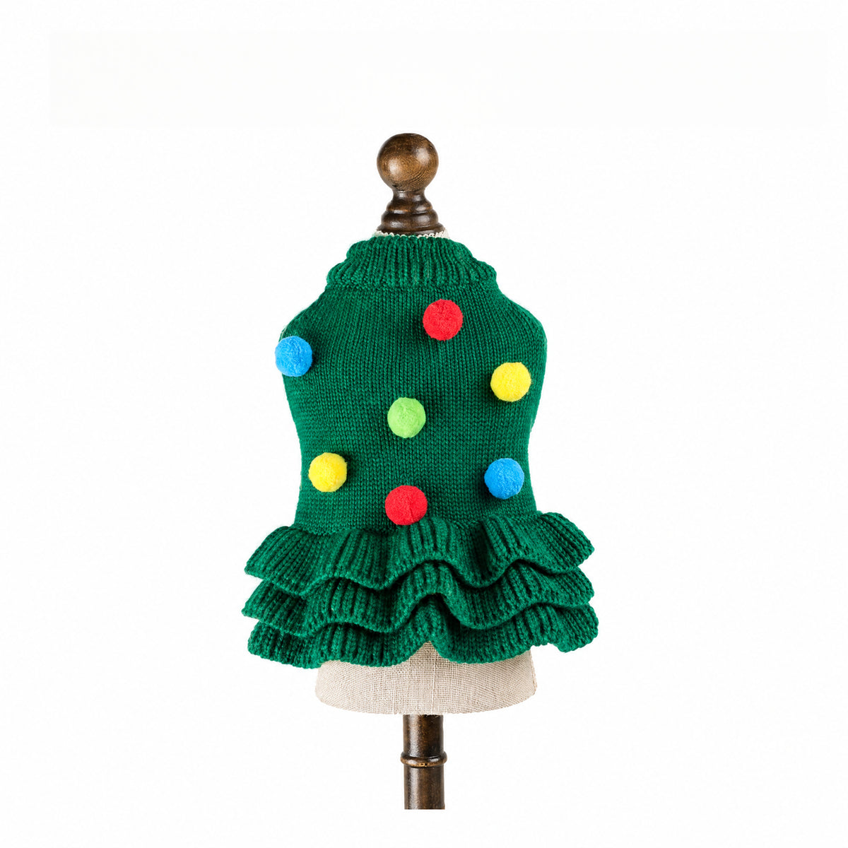 Reindeer Christmas Sweater Dress for Small Dogs