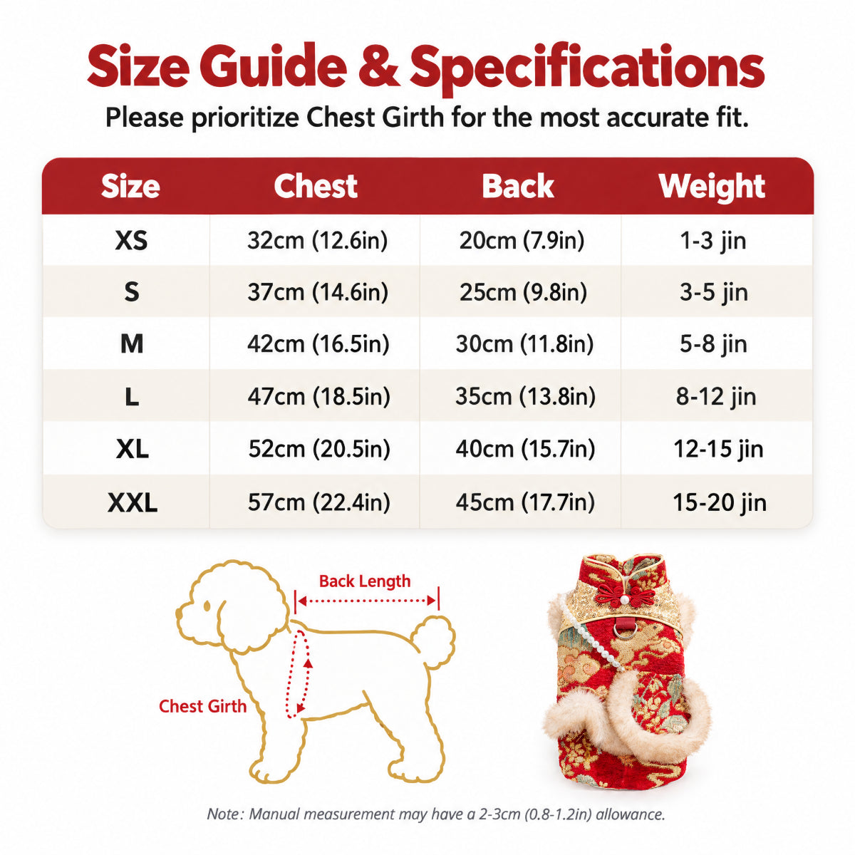 Chinese New Year Dog Vest
