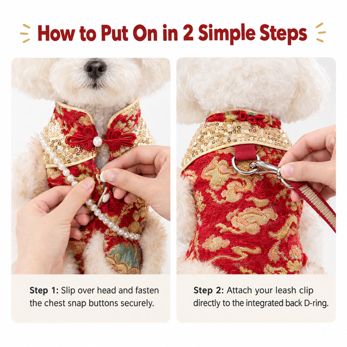 Chinese New Year Dog Vest