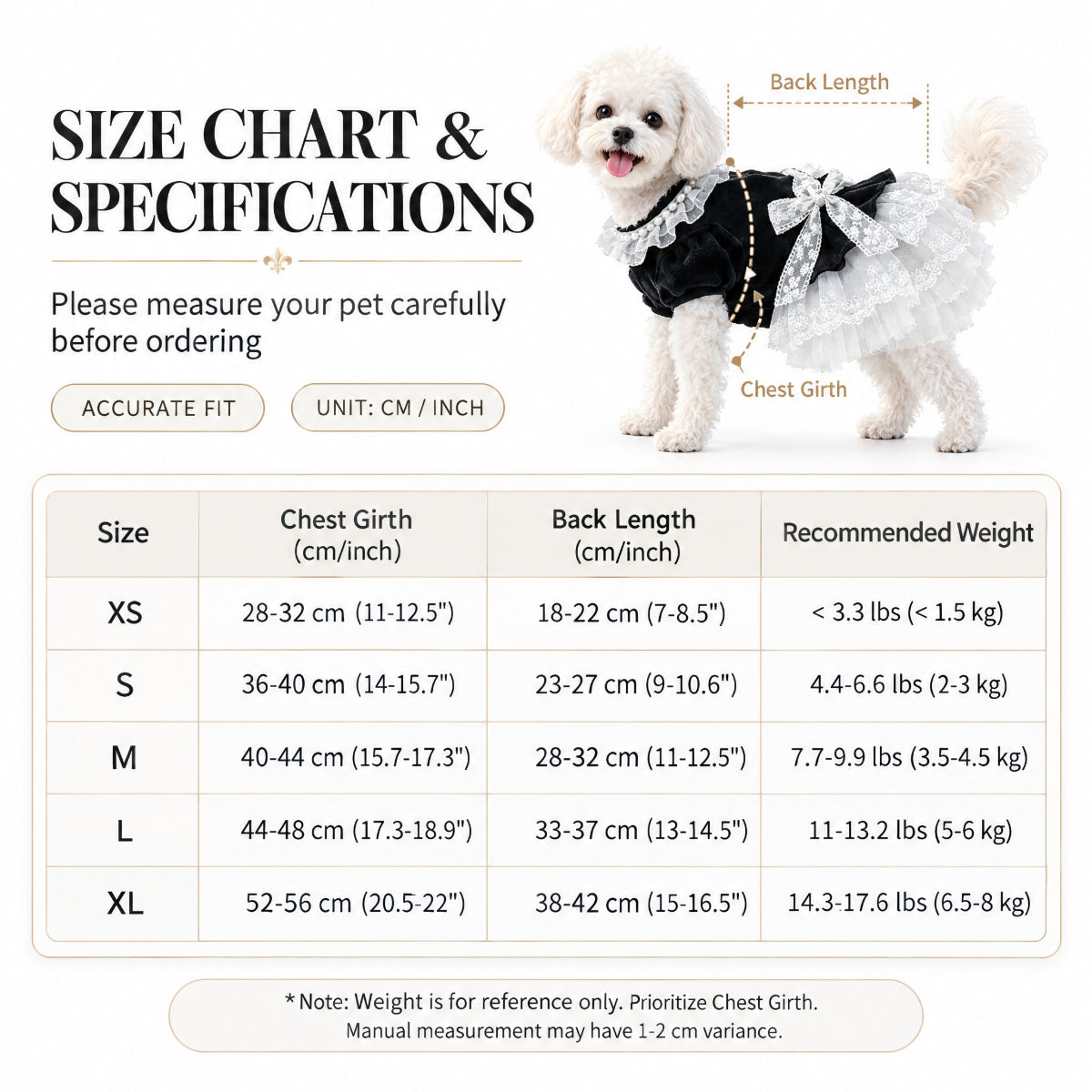 Black Velvet Lace Princess Dress for Small Dogs