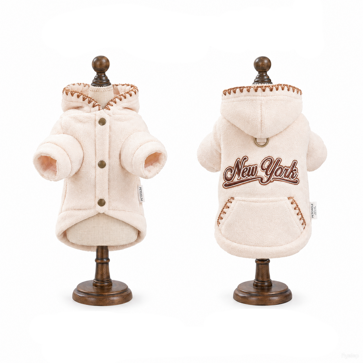 New York Fleece Dog Hoodie