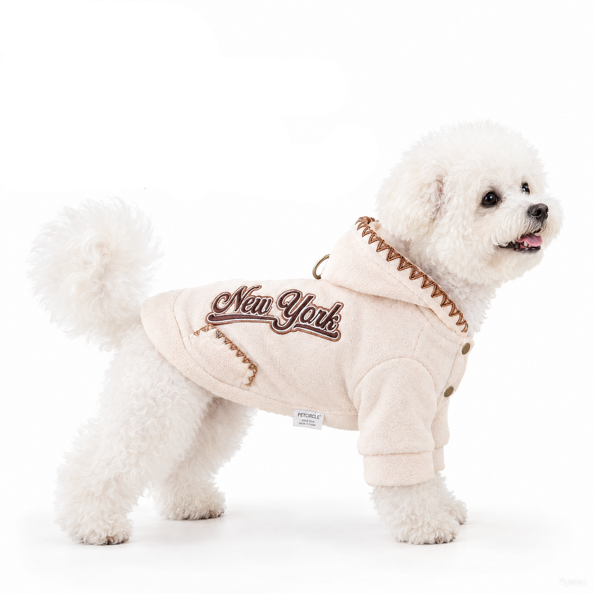 New York Fleece Dog Hoodie