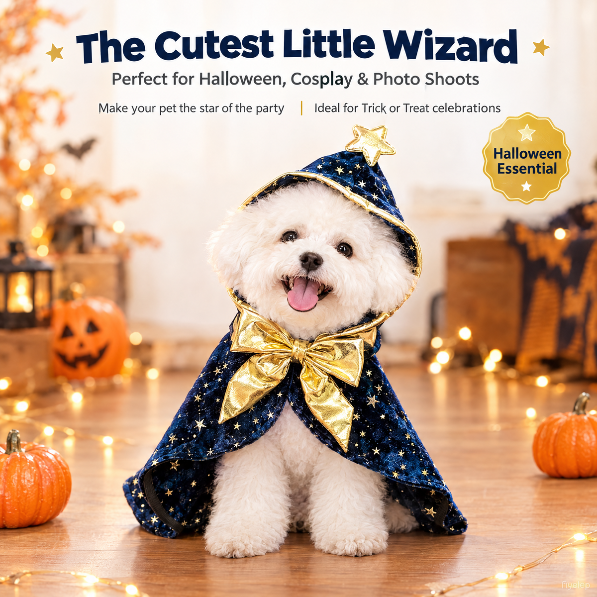 Wizard Halloween Costume for Small Dogs