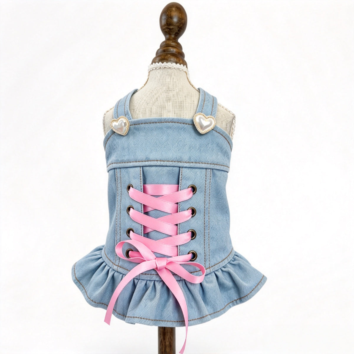 Classic Denim Outfit for Small Dogs