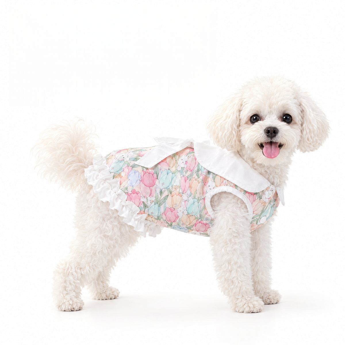Cute Floral Dress for Small Dogs