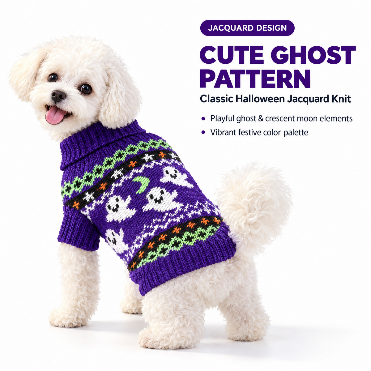 Halloween Knit Sweater for Small Dogs