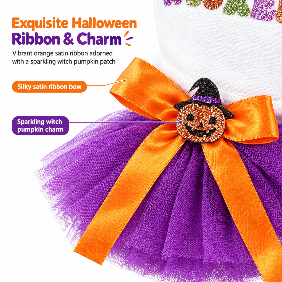 Halloween Tutu Dress for Small Dogs