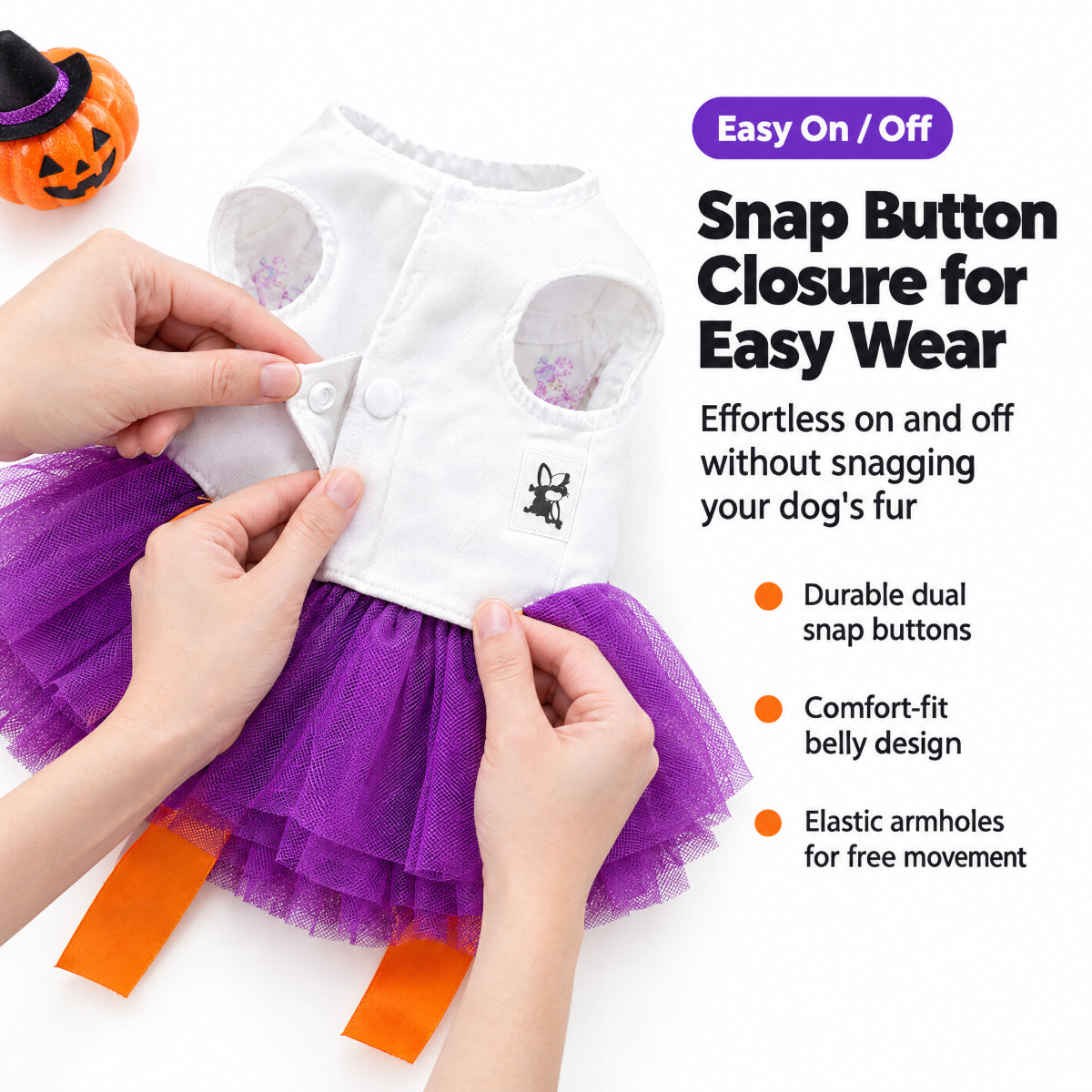 Halloween Tutu Dress for Small Dogs