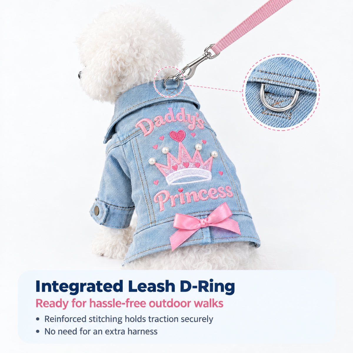 Classic Denim Outfit for Small Dogs