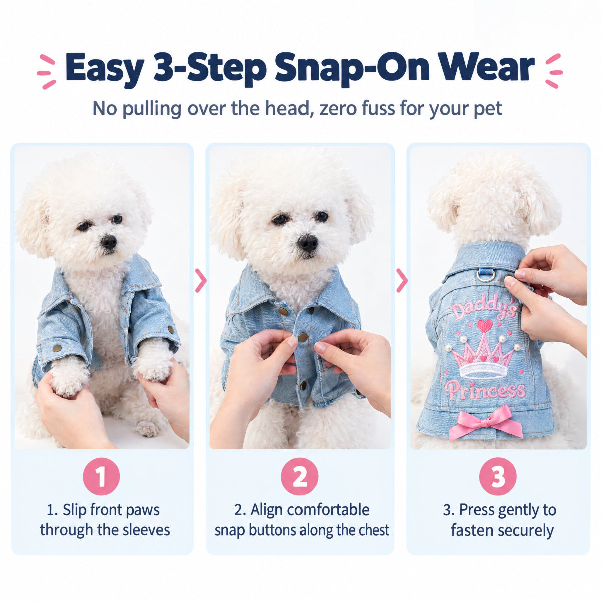 Classic Denim Outfit for Small Dogs