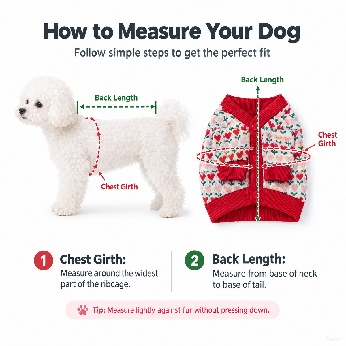 Sweet Heart Knit Cardigan for Small Dogs